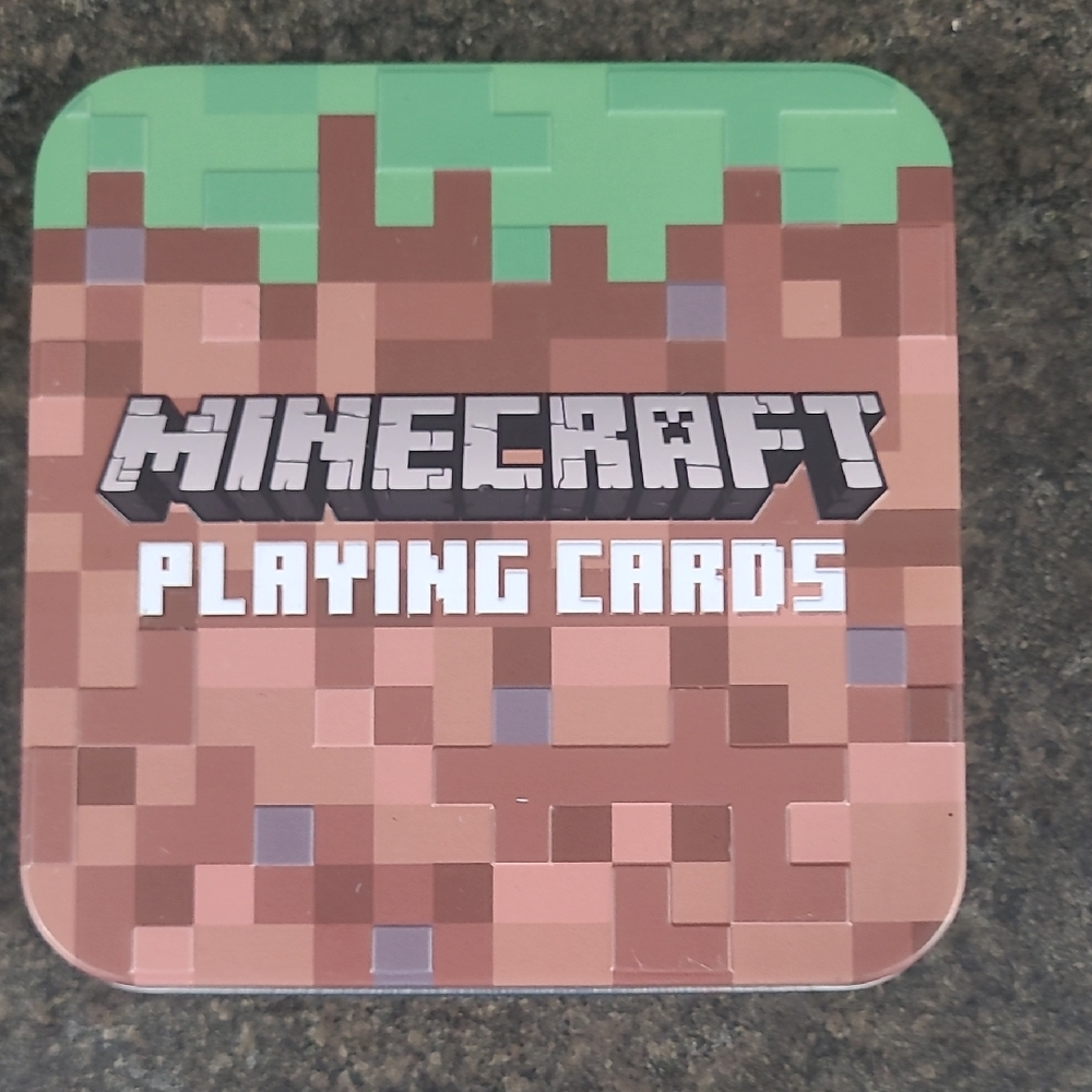 Minecraft Playing Cards In  a Tin